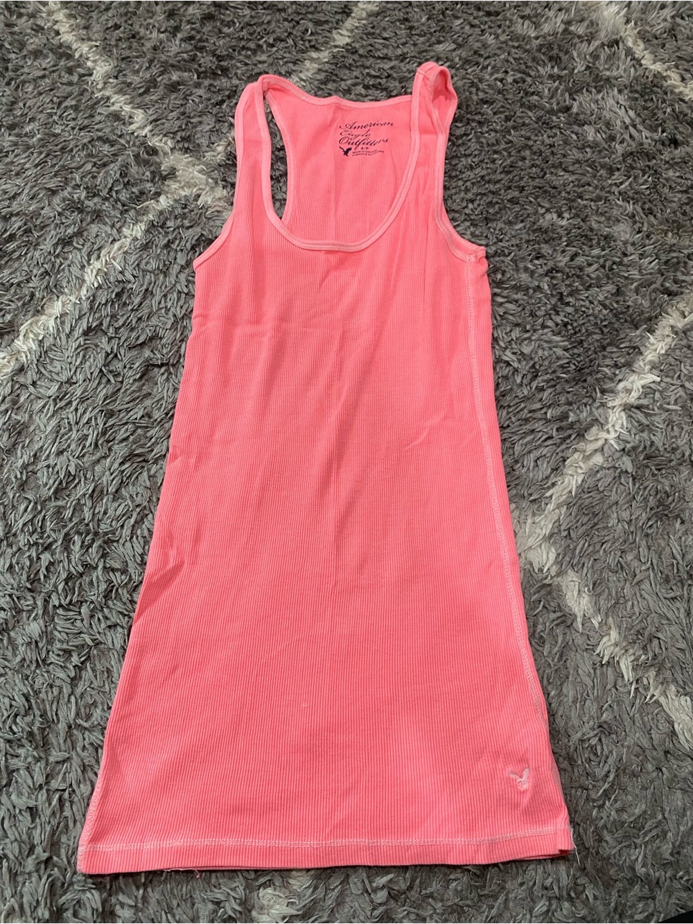 American Eagle Outfitters Pink Ribbed Tank